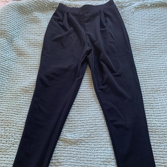 Black, stretchy, “jersey” styled pant. - Picture 1 of 1